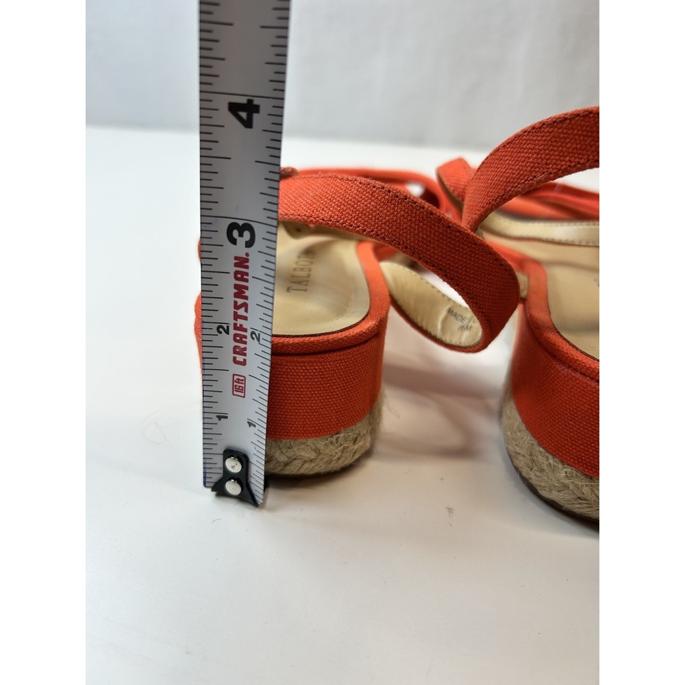 NWOT Talbots Bright Papaya Pamela Twist Summer Shoe/Sandle Style Wedge‎ 8.5 - Picture 8 of 8